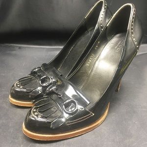 Gucci Black Leather Pumps